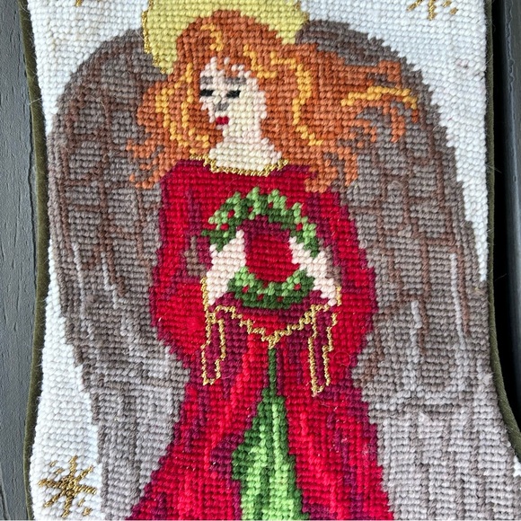 Needlepoint Christmas Stocking Personal Creations Carol - Picture 4 of 10